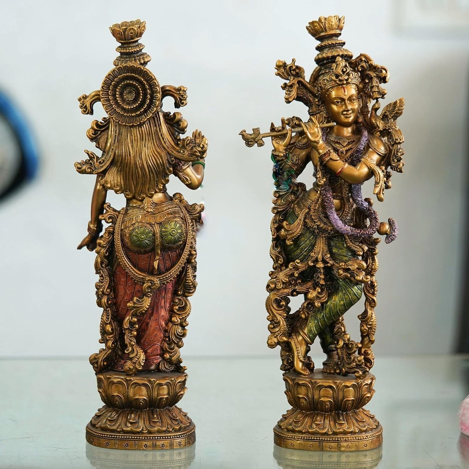 Polyresin Cold Cast Radha Krishna Statue-ArtyCraftz.com