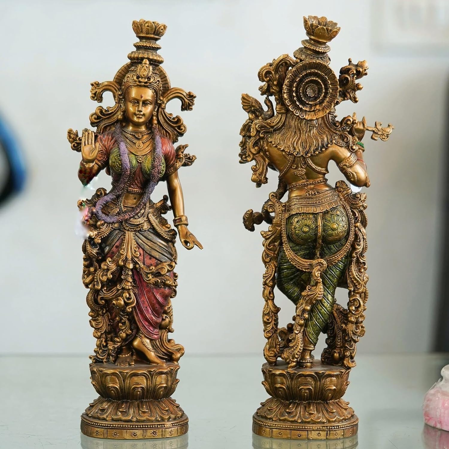 Polyresin Cold Cast Radha Krishna Statue-ArtyCraftz.com