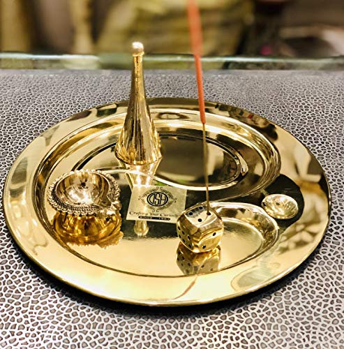 Pure Brass Pooja Thali Set