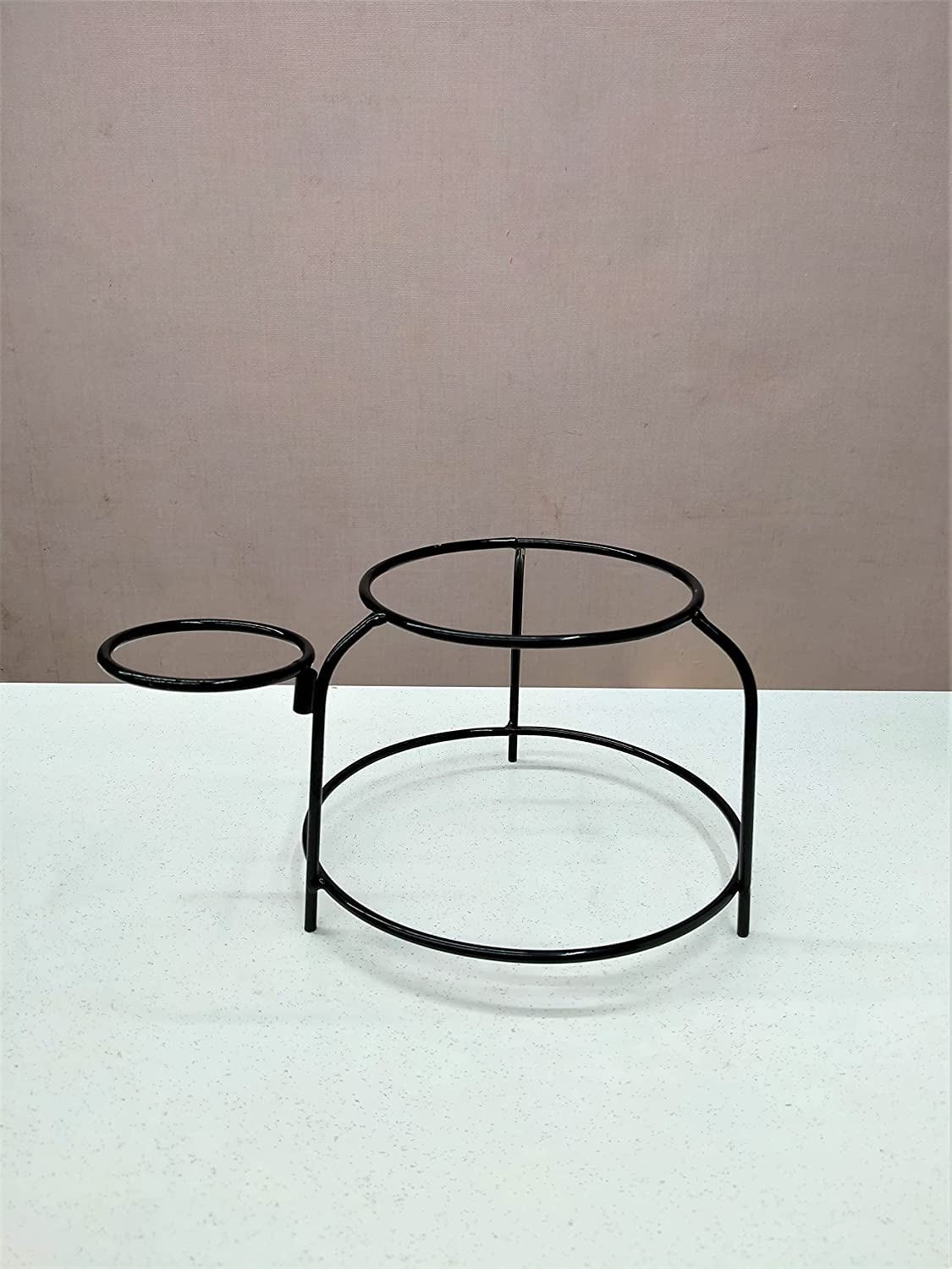 Pure Copper 5 Litre Matka Water Dispenser Jug with Brass Nob and Nickle Plated Tap and One Iron Stand, 2 Copper Glass 250 ml (5 Litre) - ArtyCraftz.com