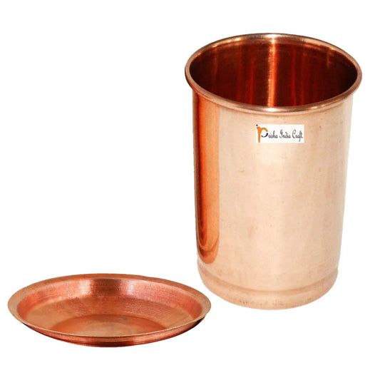 Pure Copper Glass Tumbler, Capacity 320 ML - ArtyCraftz.com