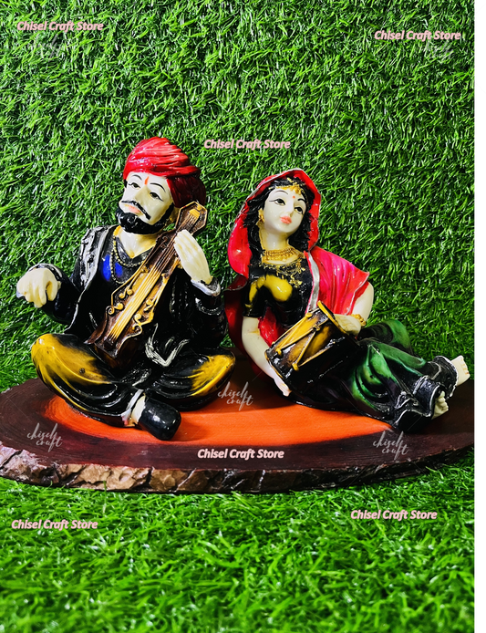 Rajasthan Couple Showpiece - ArtyCraftz.com