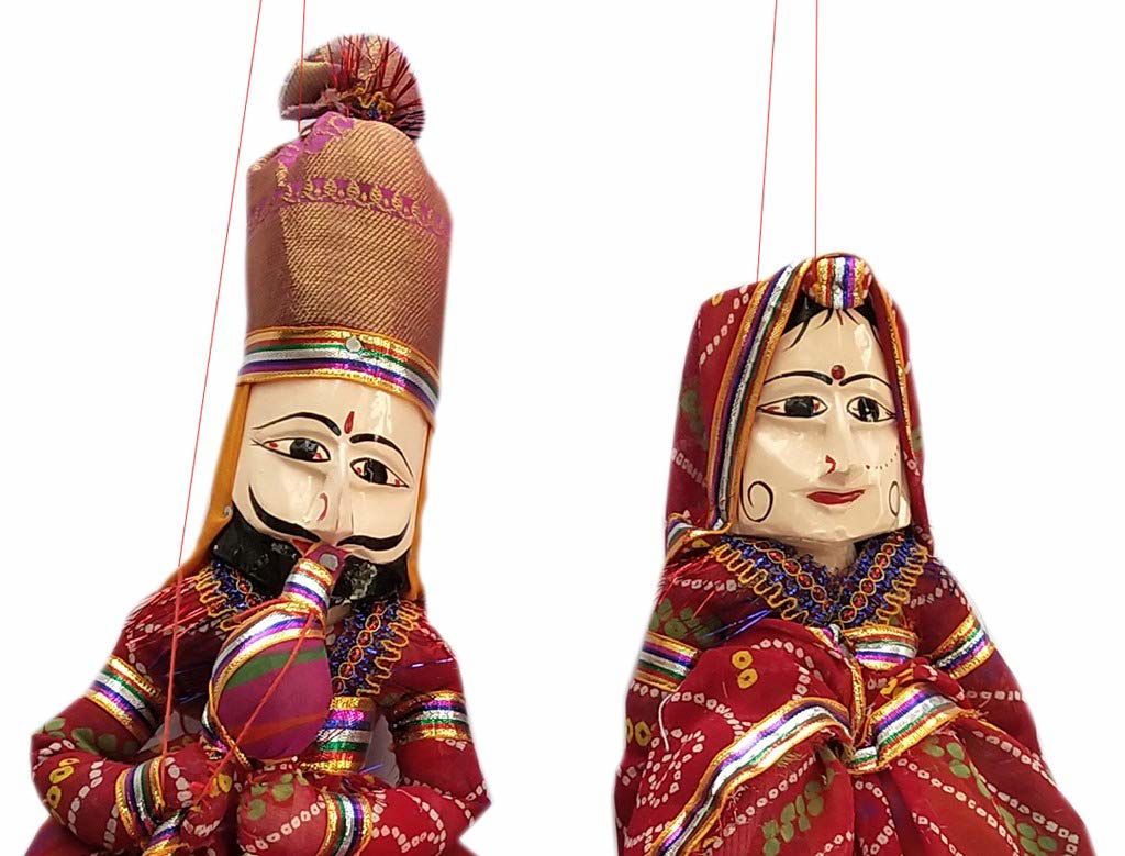 Rajasthani Handcrafted Handmade Kathputli - ArtyCraftz.com