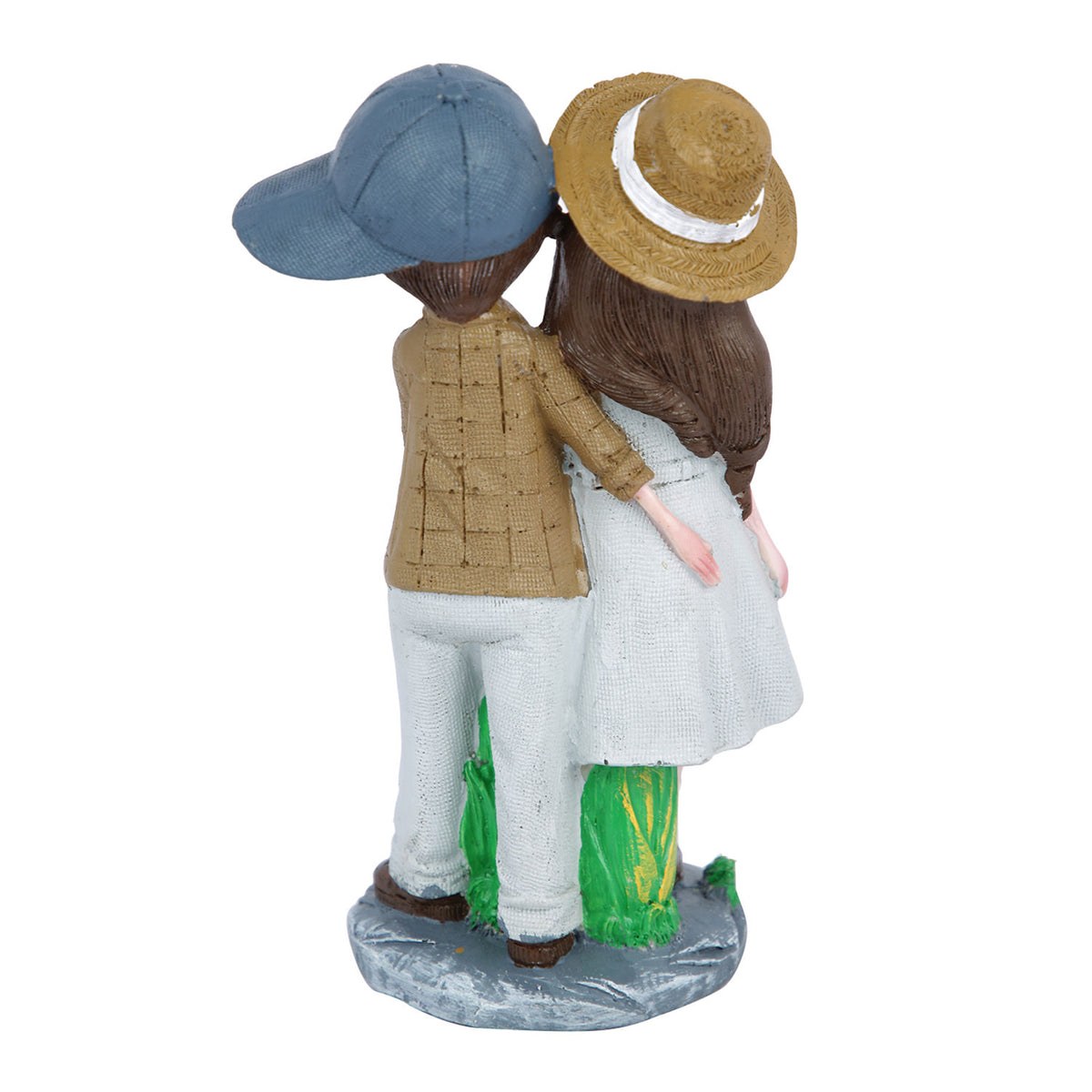 Resin Couple With Bucket Showpiece-ArtyCraftz.com