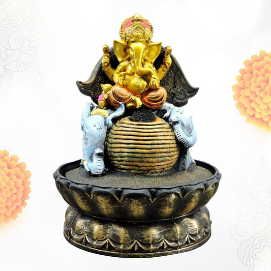 Resin Ganesha Fountain for Home Decor and Gifting - ArtyCraftz.com