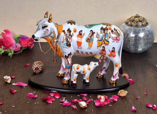 Resin Khamadhenu Showpiece-ArtyCraftz.com
