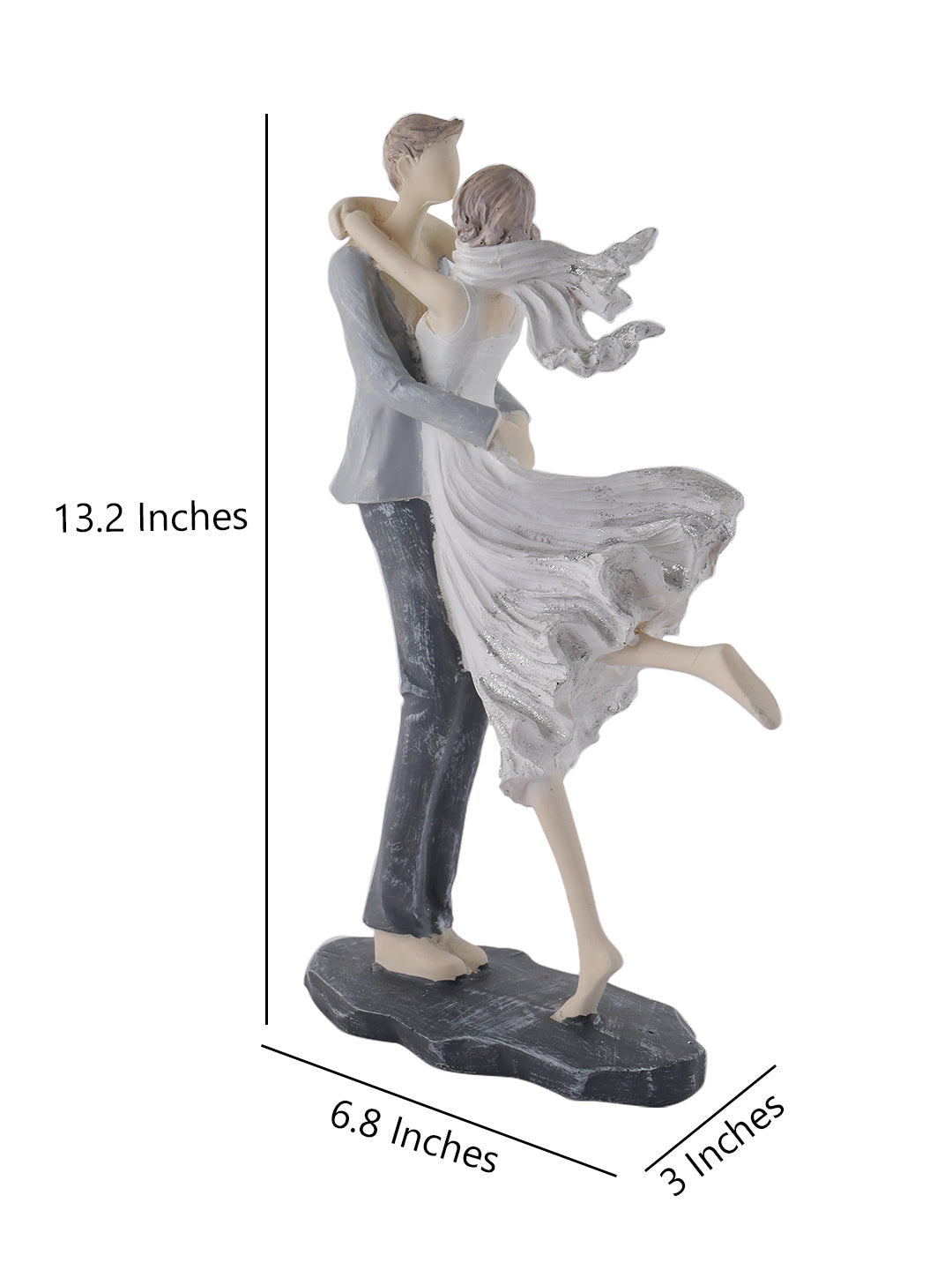 Resin Kissing Couple Showpiece