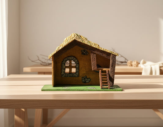 Resin Nativity Stable House for Christmas Crib-ArtyCraftz.com