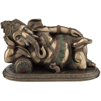 Resin Reclining Ganesha Statue