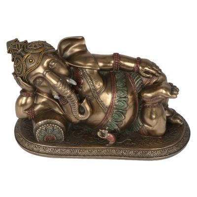 Resin Reclining Ganesha Statue