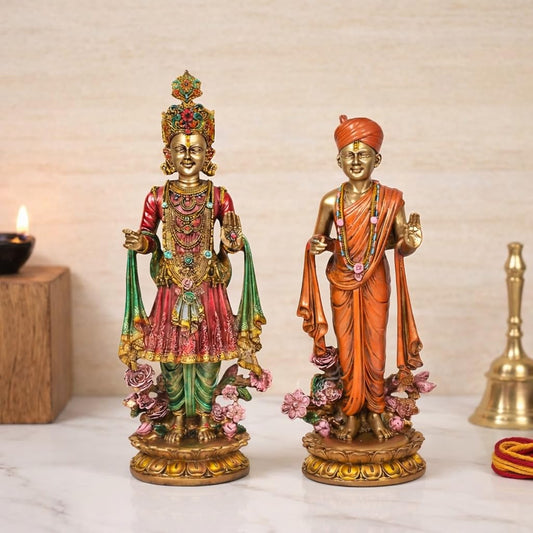 Resin Swami Narayan and Gunatinadan Swami Statue-ArtyCraftz.com