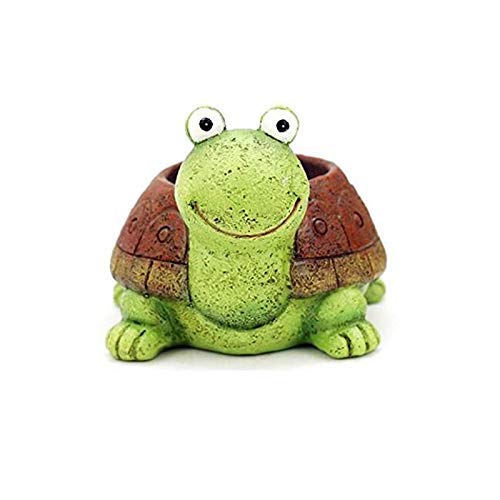 Resin Turtle Planter for Home, Office & Garden Decor-ArtyCraftz.com