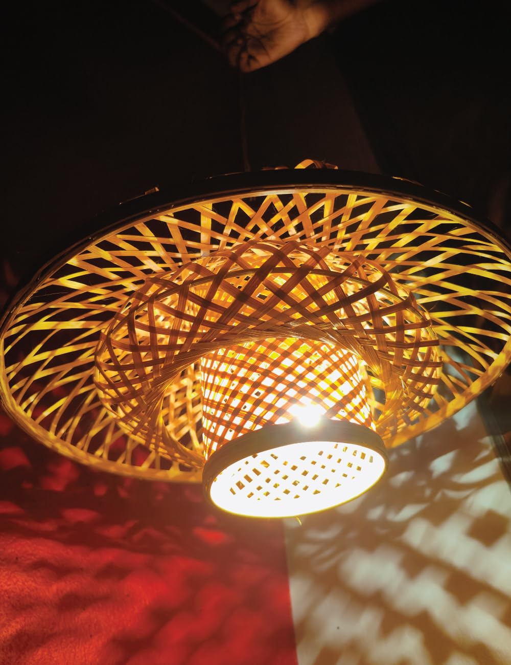 Retro Style Bamboo Lampshade-ArtyCraftz.com
