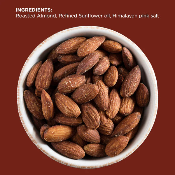 Roasted and Salted with Pink Himalayan salt Almonds