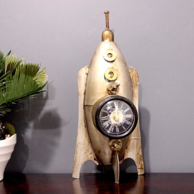 Rocket Metal Clock