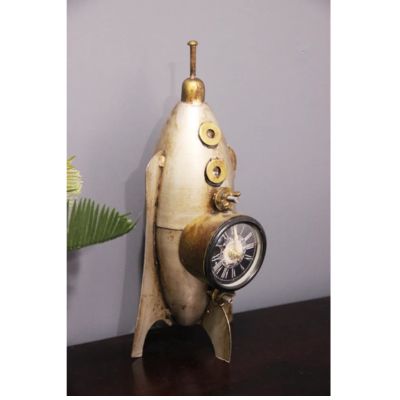 Rocket Metal Clock