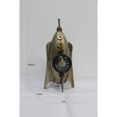 Rocket Metal Clock