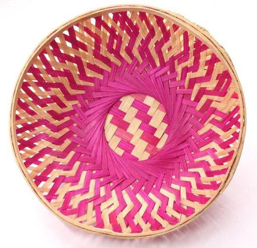 Bamboo Basket Pink