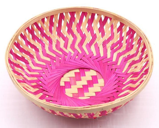 Bamboo Basket Pink