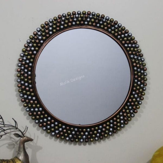 Round Bathroom Mirrors Wash Basin Drawing Room Makeup - ArtyCraftz.com