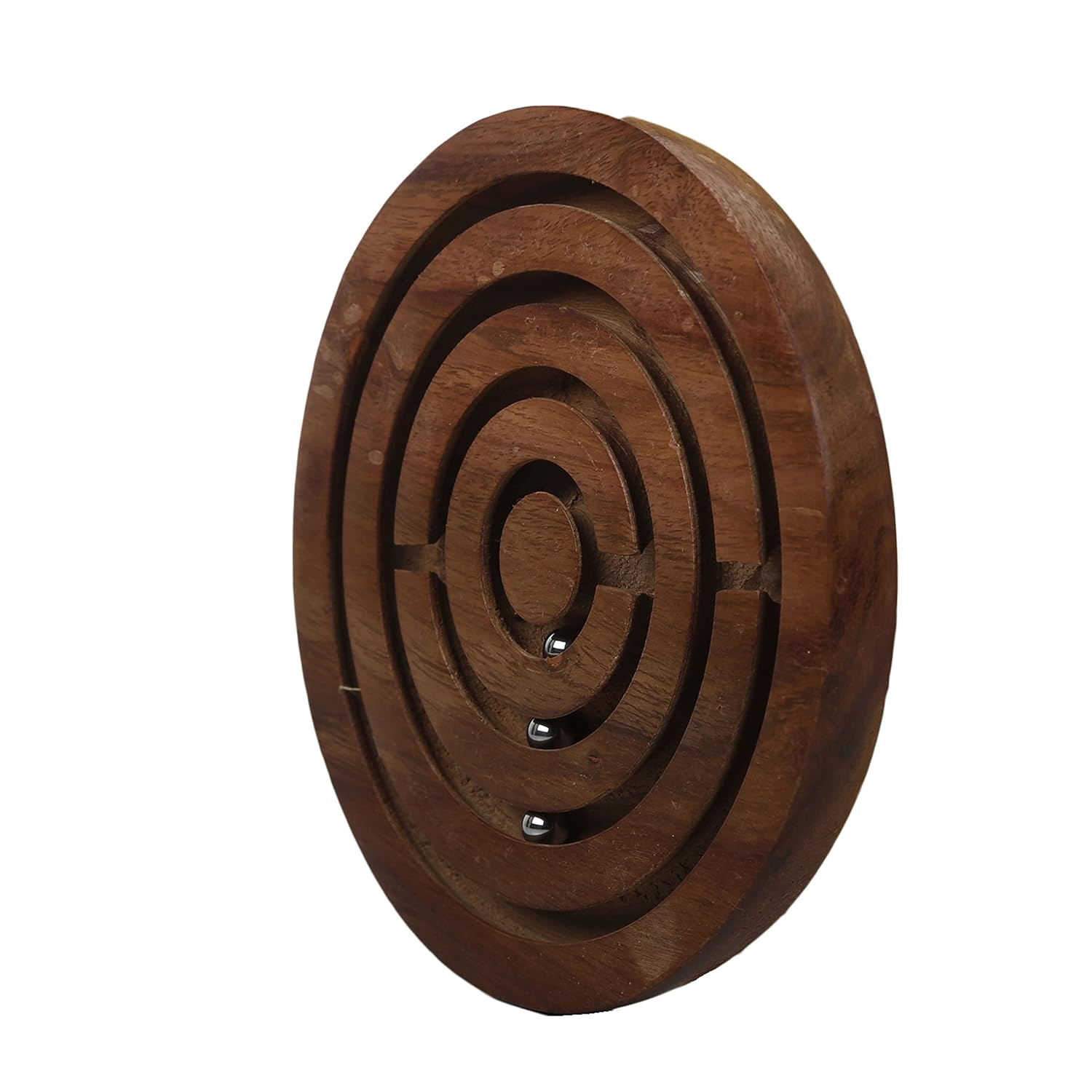 Round Wooden Labyrinth Maze Wooden Puzzle-ArtyCraftz.com