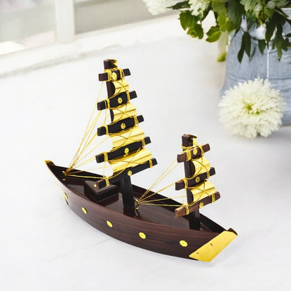 Wooden Miniature Sailing Ship