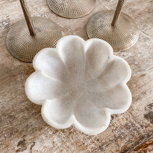 Scalloped Marble Bowl
