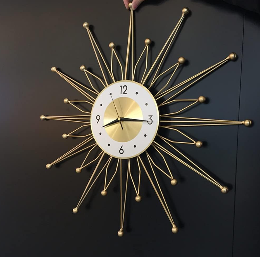 Decorative Golden Wall Clock