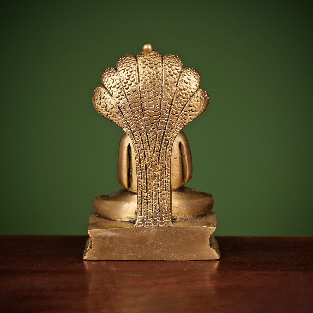Serene Meditation Jain Parshwanath Ji Brass Statue-ArtyCraftz.com