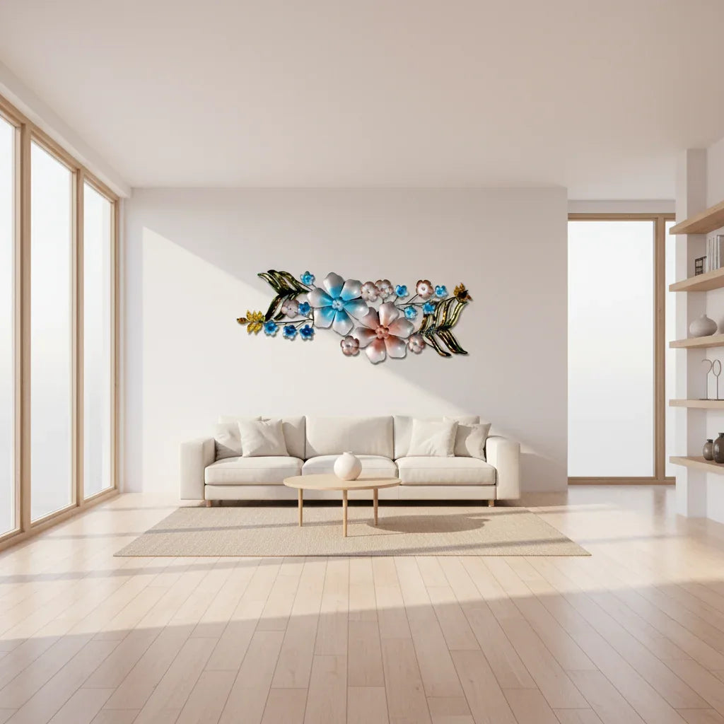 Shimmering Flowers Wall Art