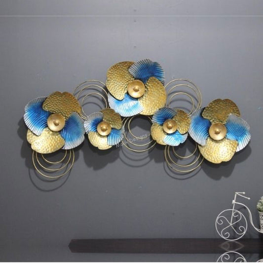 Showpieces for Living Room Metal Flower 3D wall decor - ArtyCraftz.com