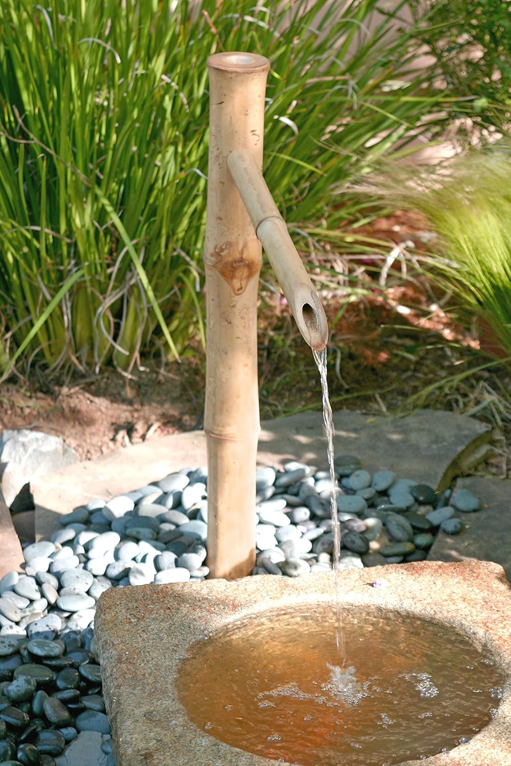 Single Sprout Garden Pond Bamboo Fountain-ArtyCraftz.com