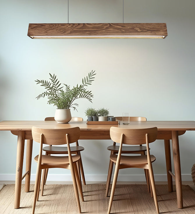 Sirius 48 Brown Wooden LED Hanging Lamp-ArtyCraftz.com