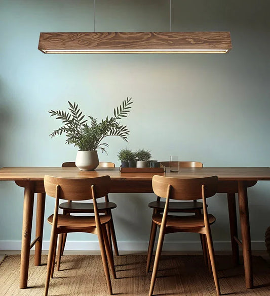 Sirius 48 Brown Wooden LED Hanging Lamp-ArtyCraftz.com