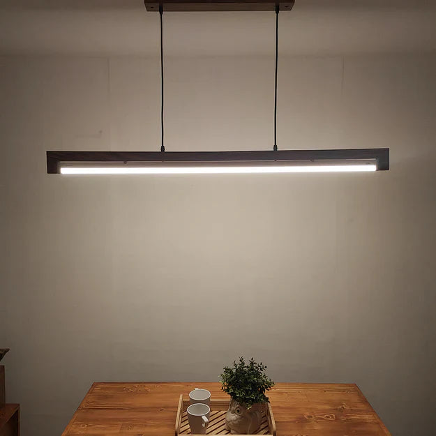 Slimline 48 Brown Baton LED Hanging Lamp