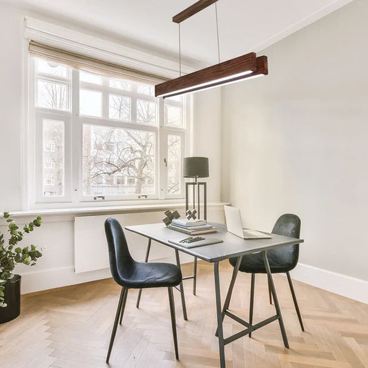 Slimline DUO Wooden LED Hanging Lamp