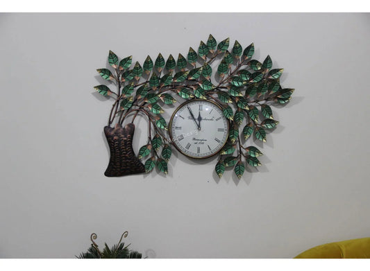 Small Wall Clock For Bedroom Tree Design - ArtyCraftz.com