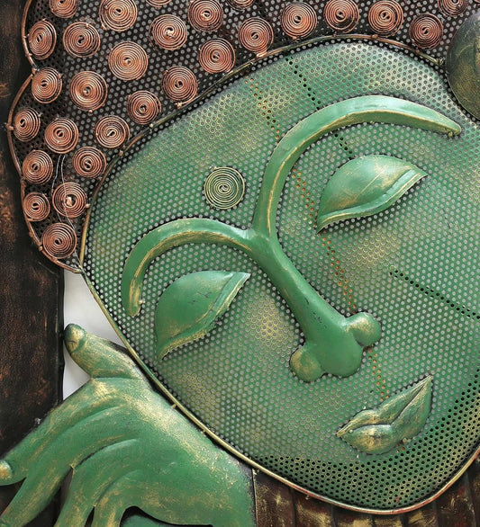 Smiling Buddha with LED Wall Art