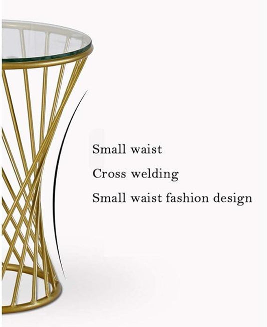 Spiral Design Round Metal Coffee Table - ArtyCraftz.com