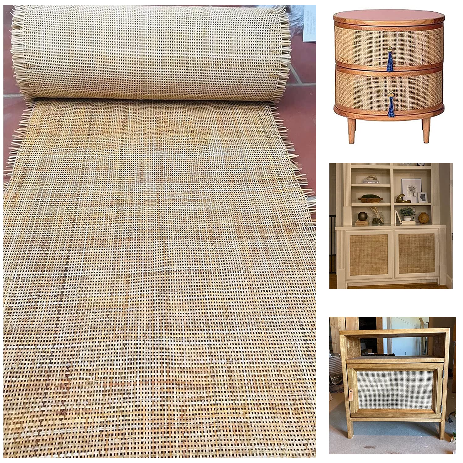 Square Cane Webbing Mat-ArtyCraftz.com