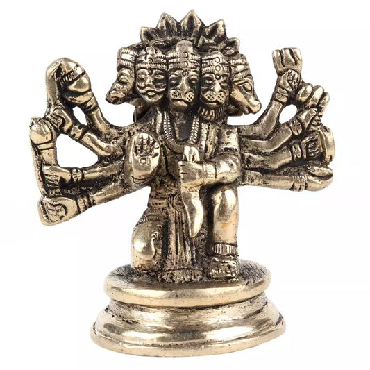Sri Panchmukhi (Five Faced) Hanuman Idol Sculpture Statue Murti for Home Decor and Gifting - ArtyCraftz.com