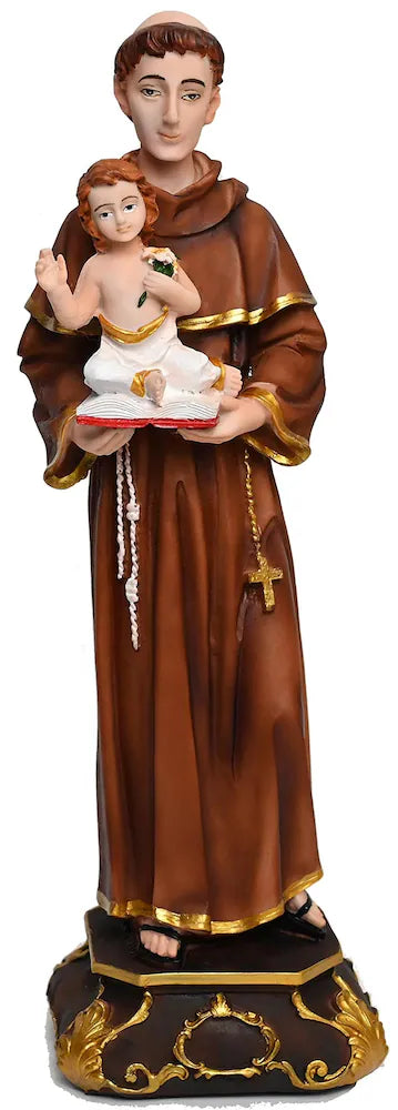 St Anthony - 12 inches Resin Idol