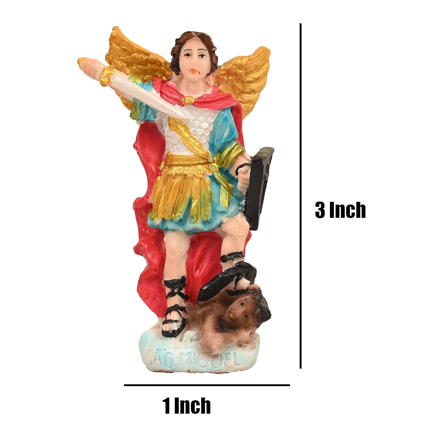 St Michael The Archangel Resin Idol -  ArtyCraftz.com