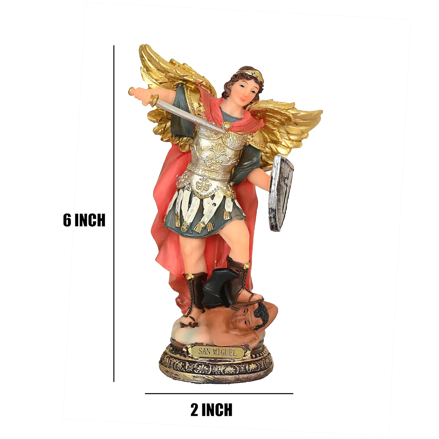 St Michael The Archangel Resin Idol -  ArtyCraftz.com