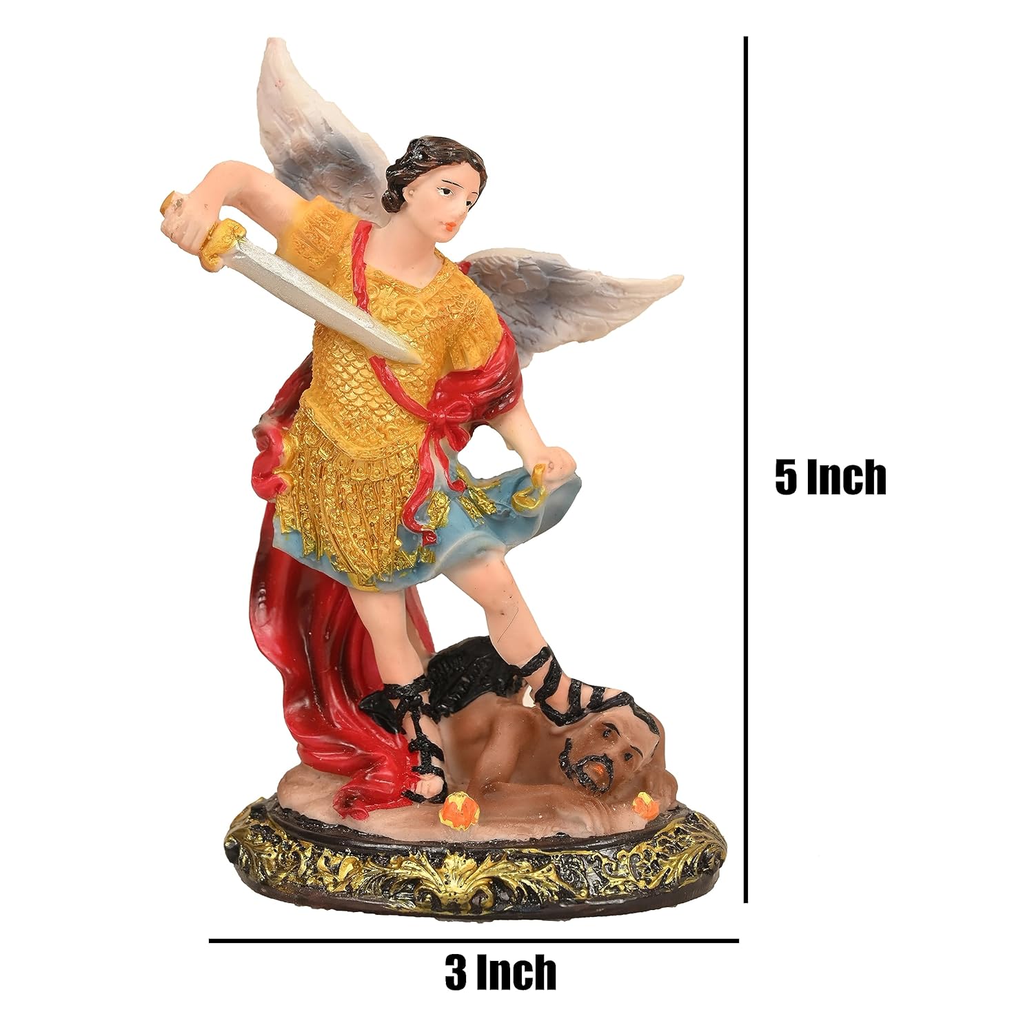 St Michael The Archangel Resin Idol -  ArtyCraftz.com