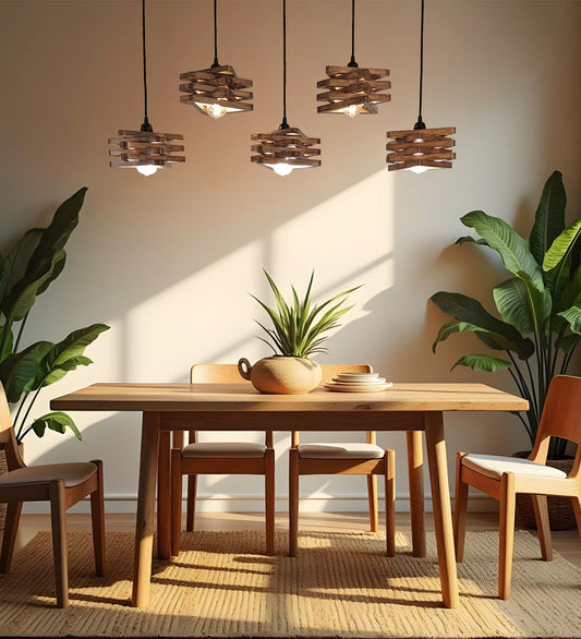 Star Brown 5 Series Hanging Lamp-ArtyCraftz.com