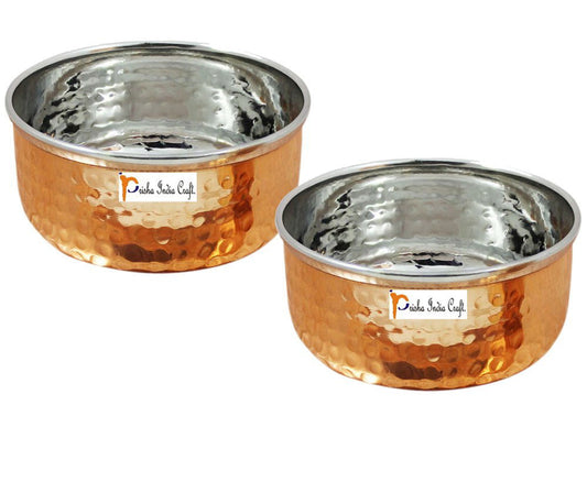 Steel Copper Serving Bowl, 180 ML - ArtyCraftz.com