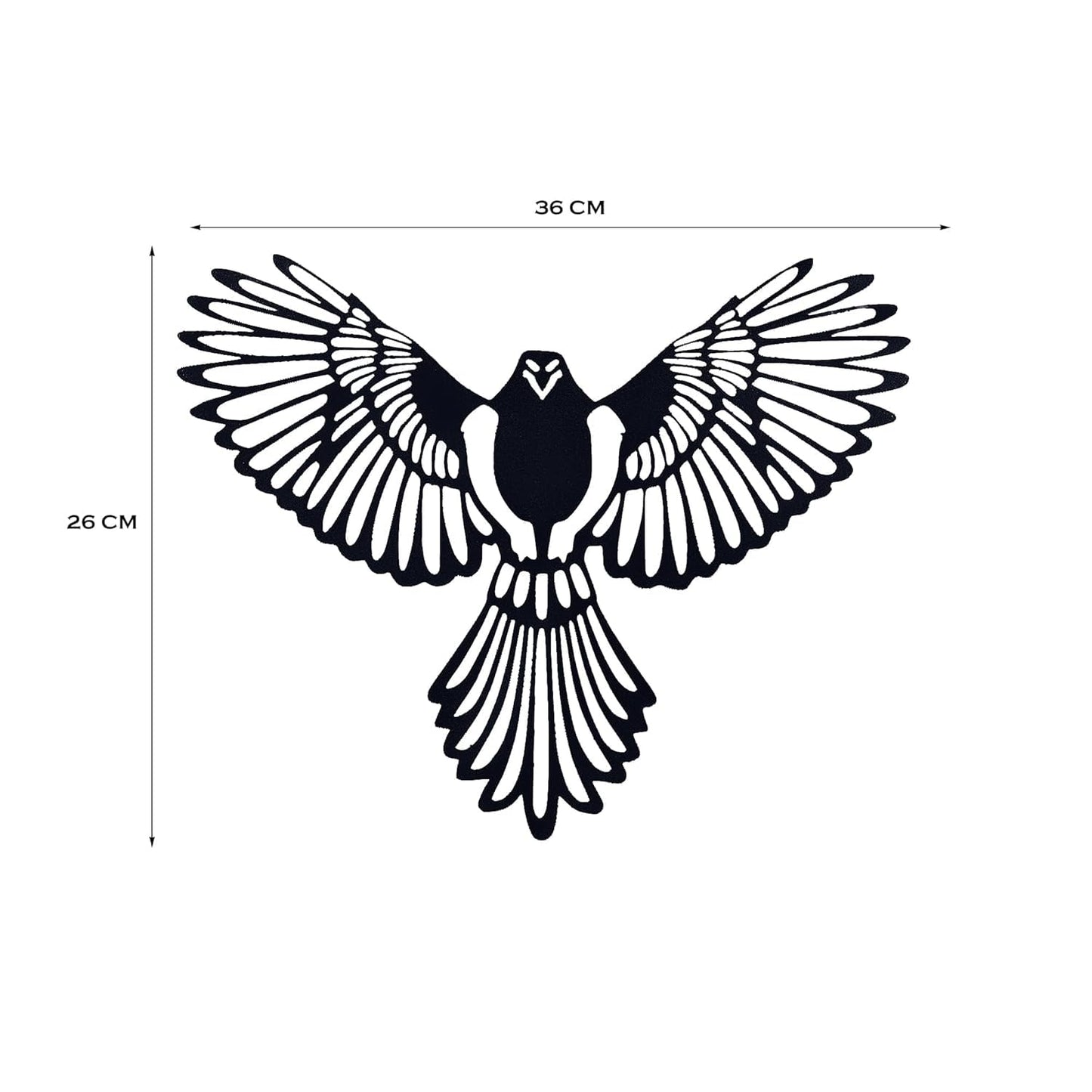 Striking Laser-Cut Gliding Hawk Wall Art-ArtyCraftz.com