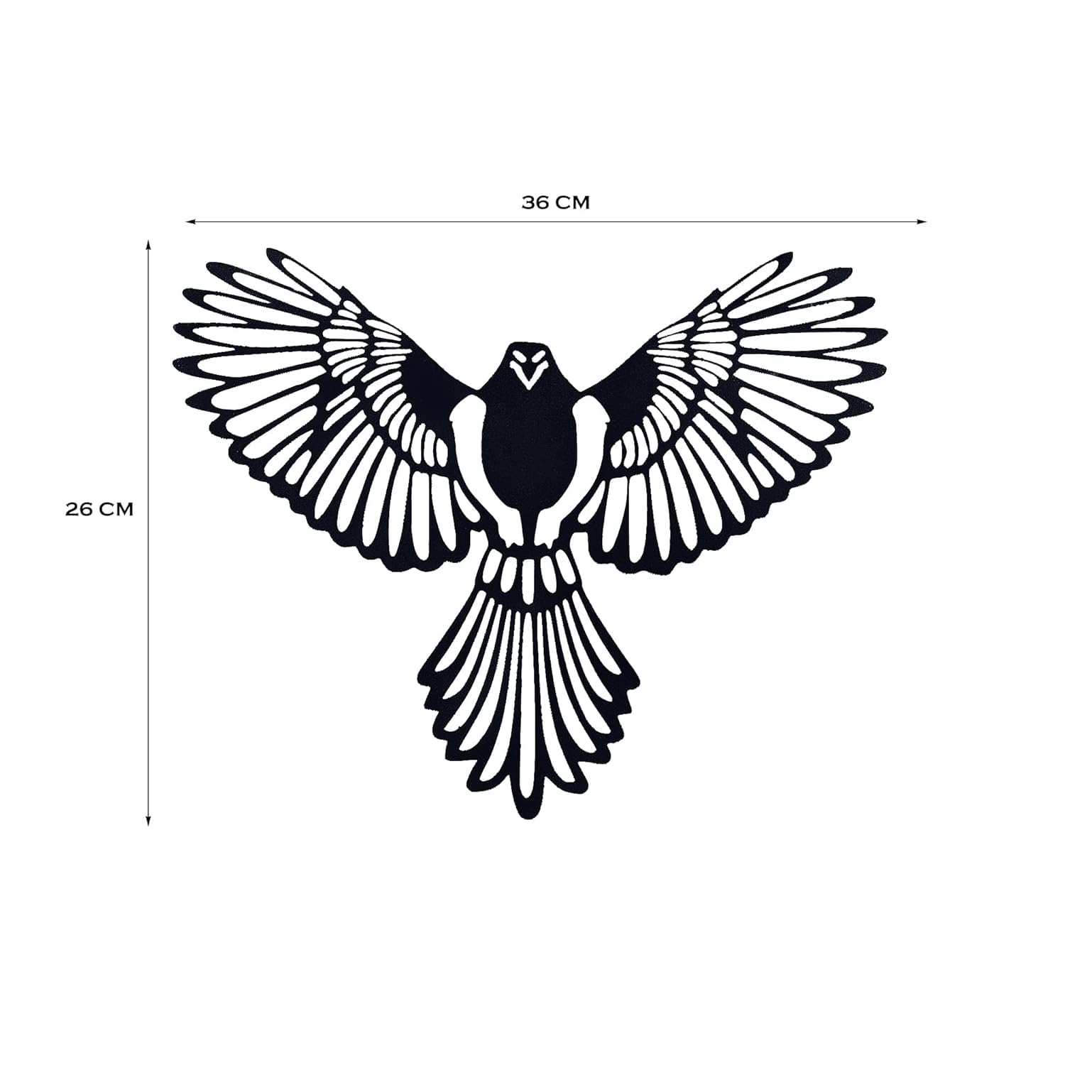 Striking Laser-Cut Gliding Hawk Wall Art-ArtyCraftz.com