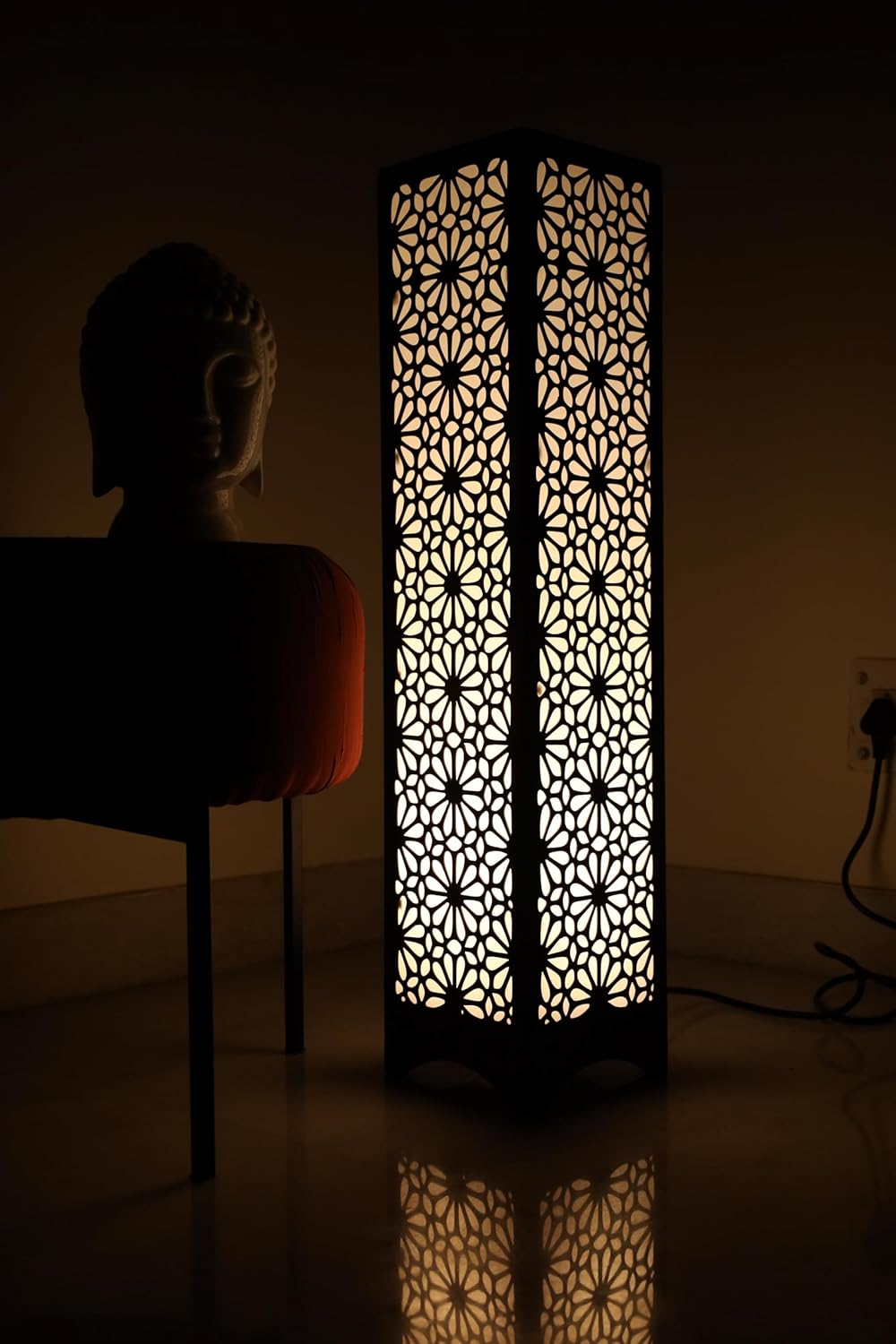 Stunning Floral Design Laser cut Floorlamp-ArtyCraftz.com